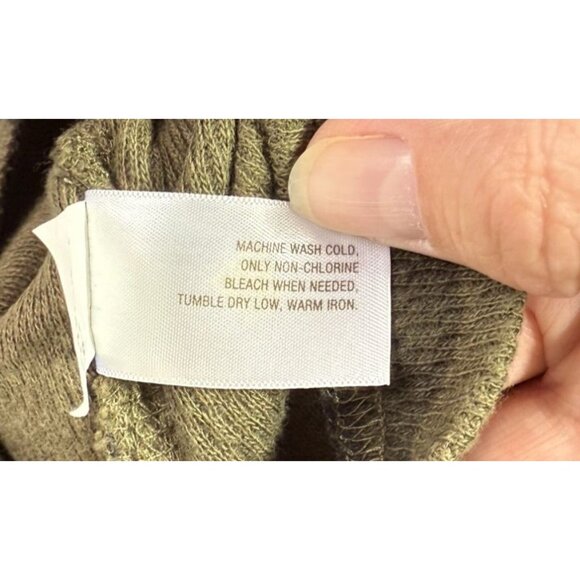Old Navy Mens Green Camouflage Thermal Top Medium Waffle Knit Crewneck - Picture 10 of 10